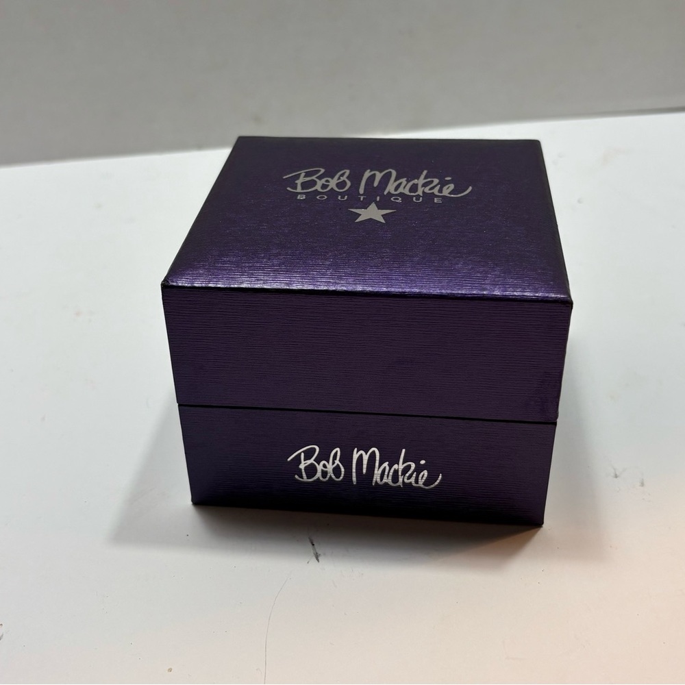 Bob Mackie women's black glitz dial watch with a black alloy bracelet new box - Picture 7 of 9